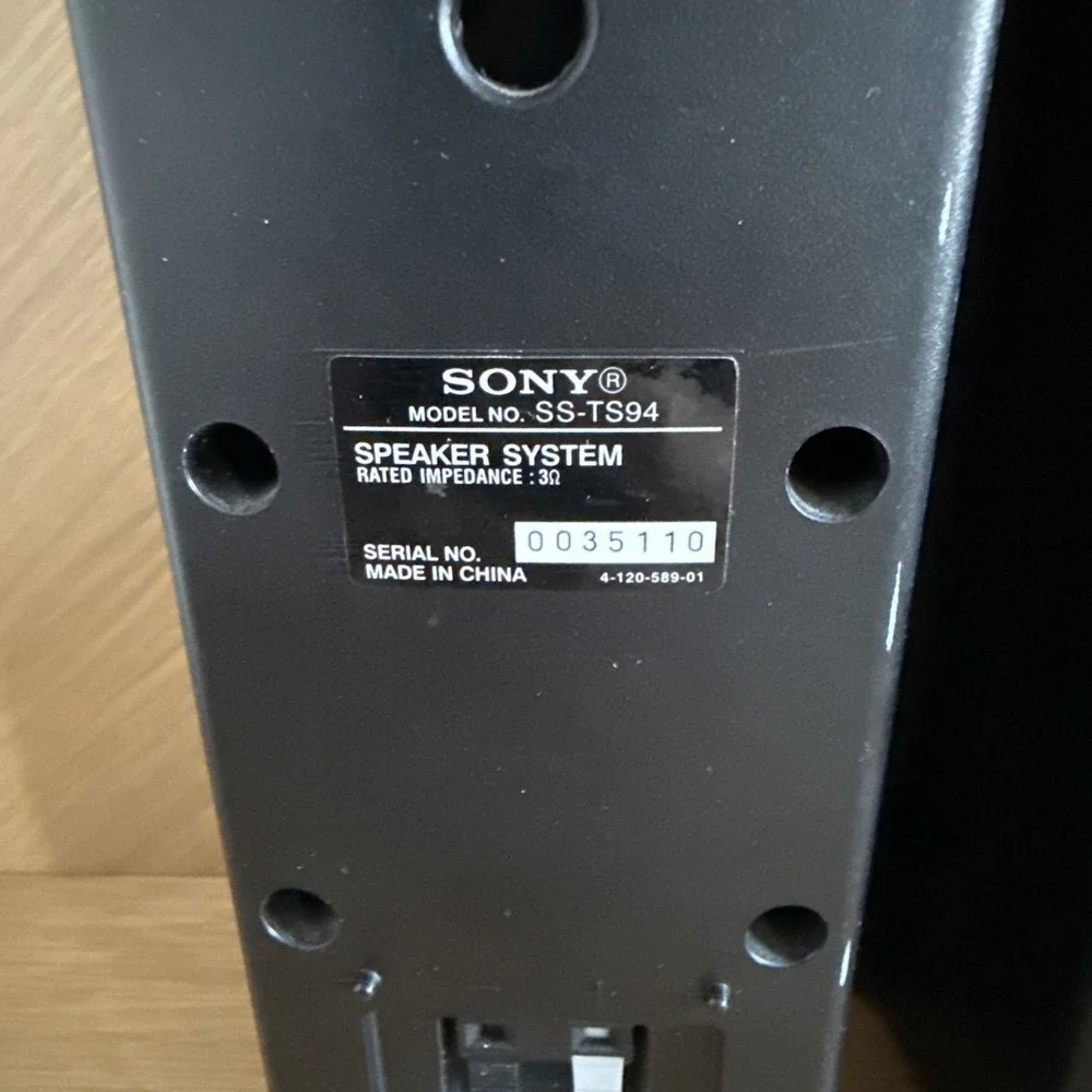 Sony‎ Home Theater Surround Sound Speaker System SS-TS94 Pair Front Right Left